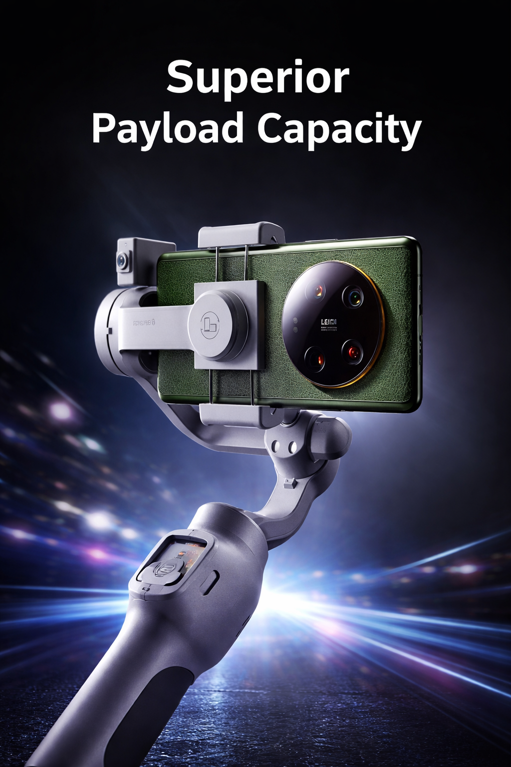 FUNSNAP Capture5 Gimbal for Smartphone 500G Payload with Magnetic AI Tracker 10-Hour Battery 3-Axis for Android & Iphone