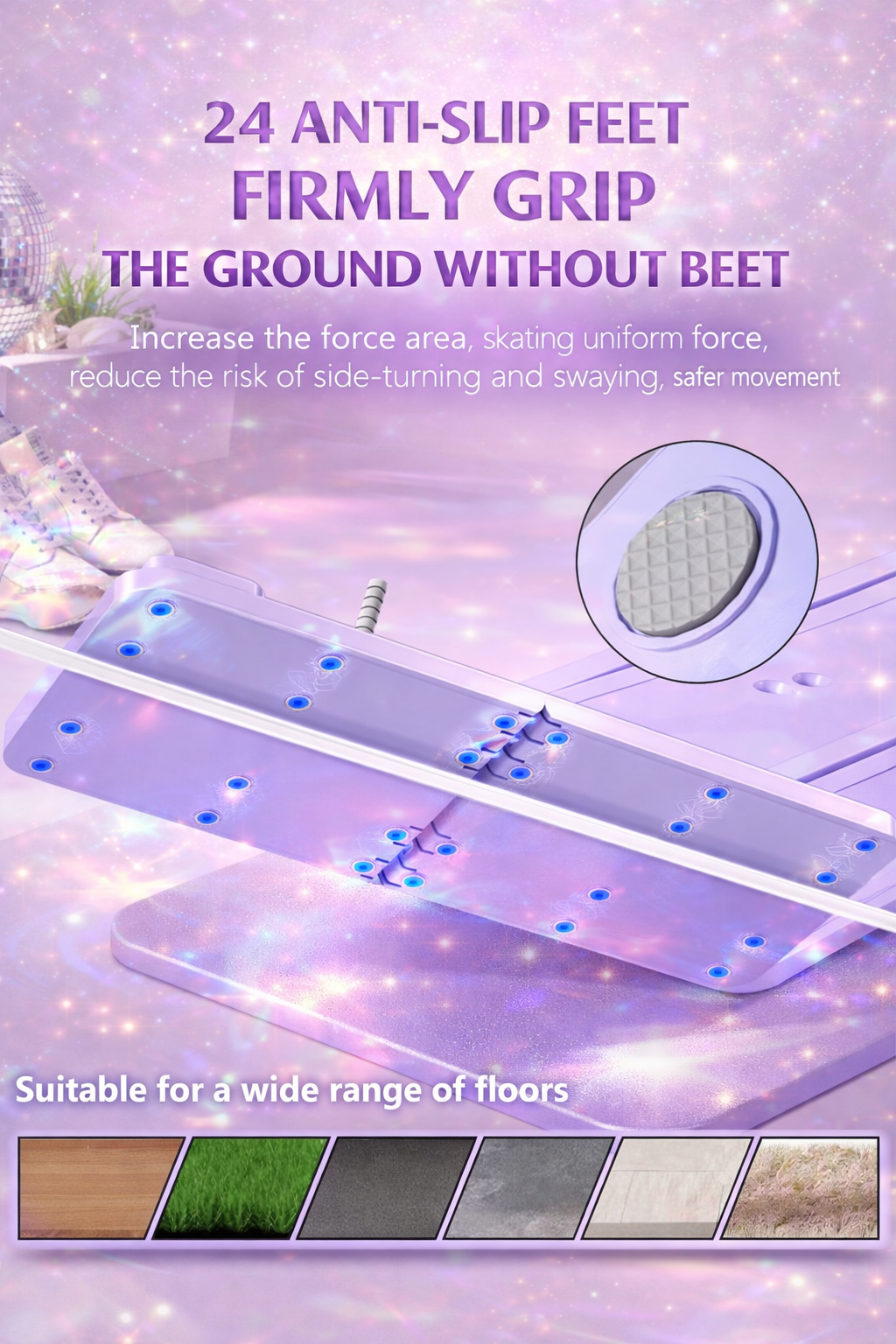 Commercial Home 5-In-1 Pilates Sliding Board Timer Equipment Multi-Functional Foldable Shaping Board Sports/Exercise Steel Foam