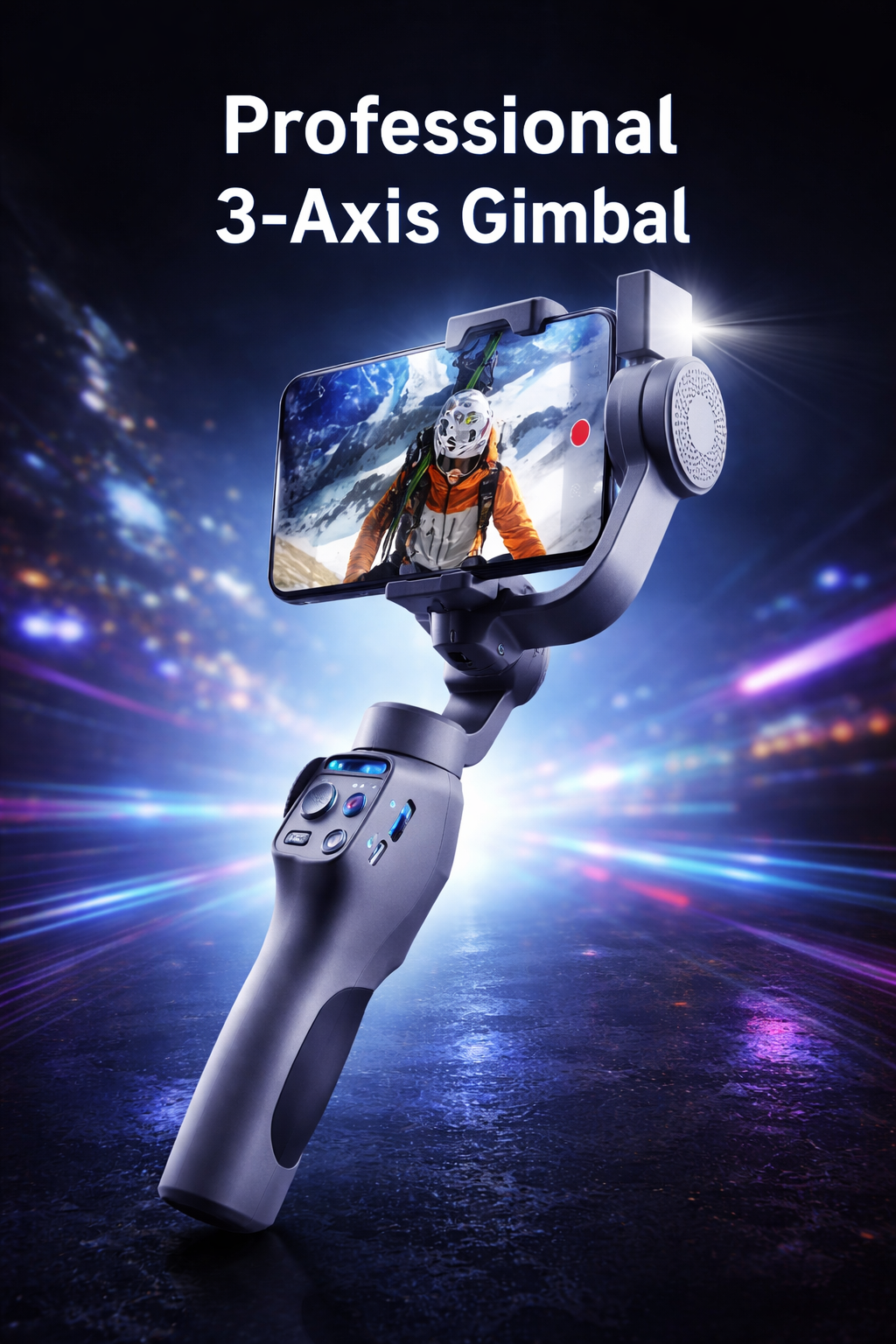 FUNSNAP Capture5 Gimbal for Smartphone 500G Payload with Magnetic AI Tracker 10-Hour Battery 3-Axis for Android & Iphone