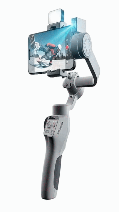 FUNSNAP Capture5 Gimbal for Smartphone 500G Payload with Magnetic AI Tracker 10-Hour Battery 3-Axis for Android & Iphone